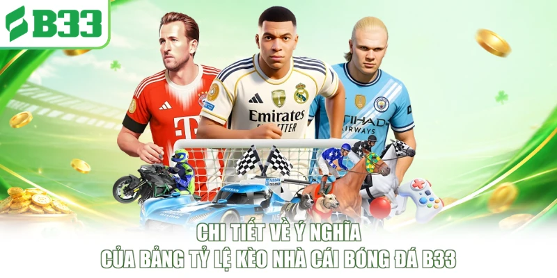 Chi tiết về ý nghĩa của bảng tỷ lệ kèo nhà cái bóng đá B33
