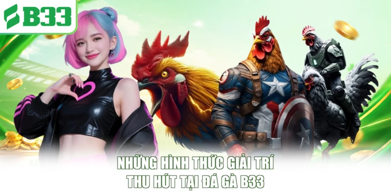 Những hình thức giải trí thu hút tại đá gà B33