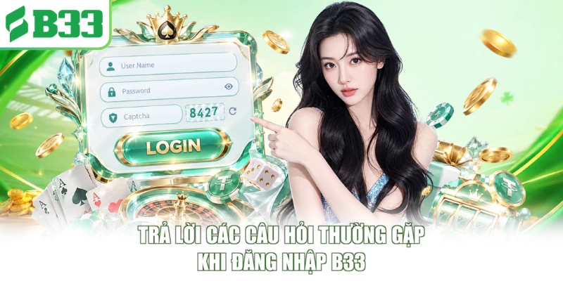 Trả lời các câu hỏi thường gặp khi đăng nhập B33